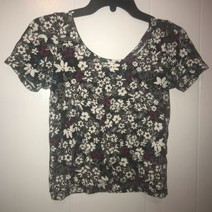 Floral print crop top